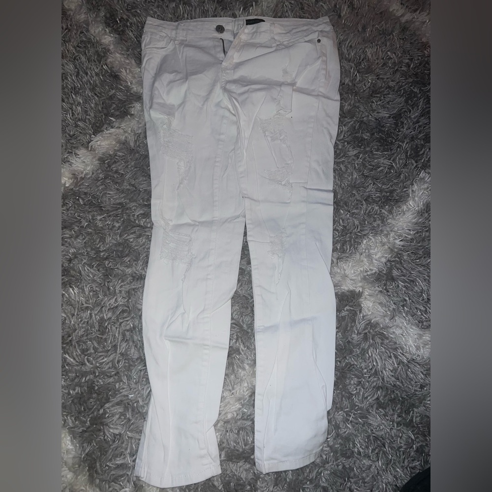 Silver Crush White Jeans